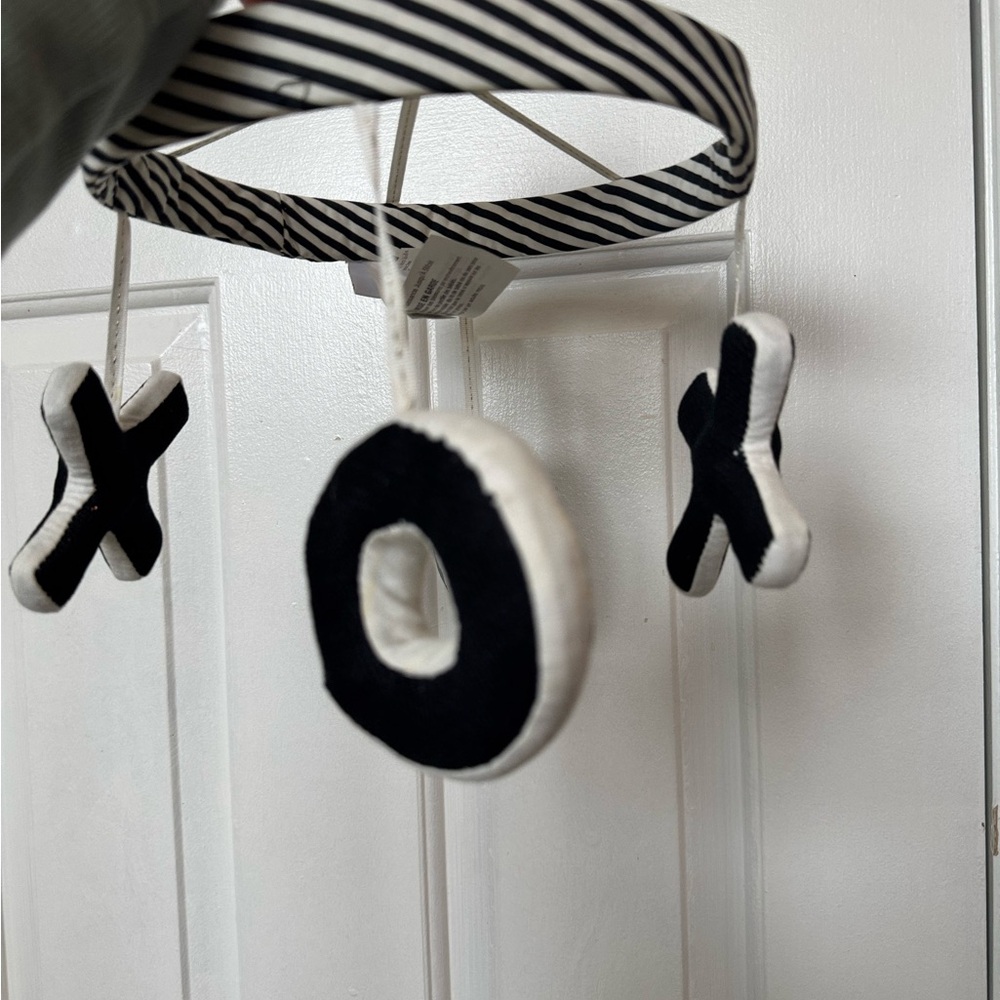 Black & White XO Hanging Mobile